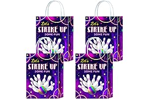 Tyndallrays 16 Pieces Red Bowling Goodie Bags: Perfect for Bowling Birthday Party Favor Bags