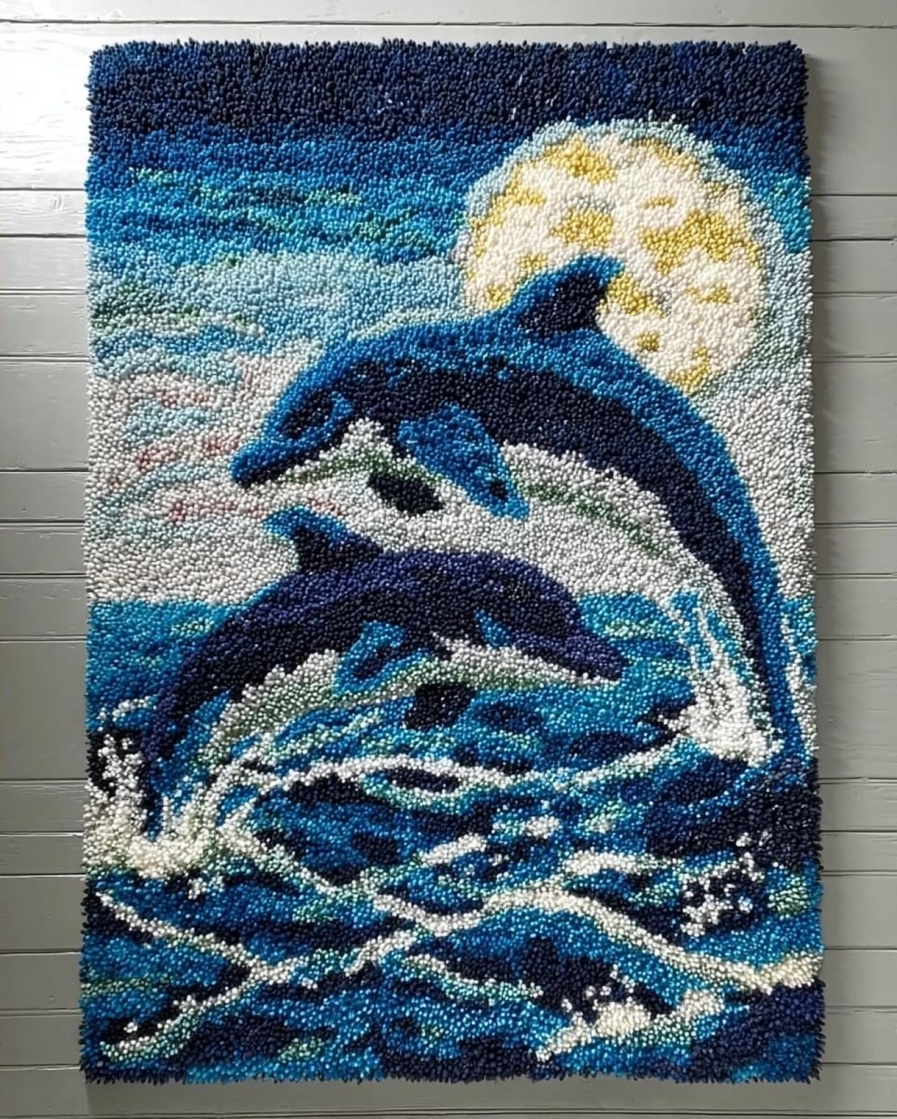 Wallphantom Rug Making Kit for Adults Beginners,Animal Dolphin