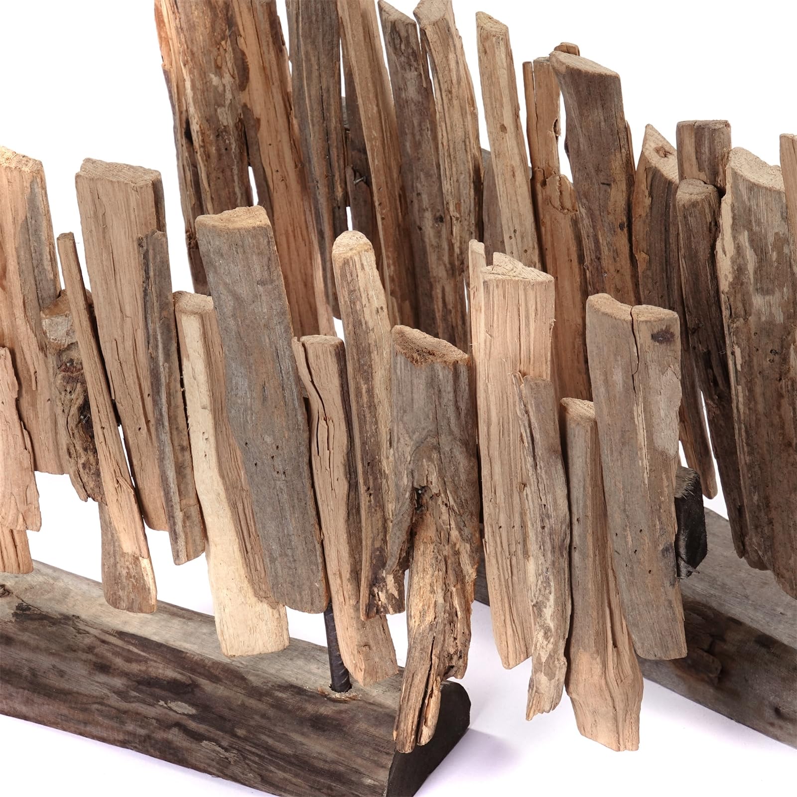 SCULTURA su base Solea | driftwood, 80 cm | statua in legno naturale, figura in driftwood, oggetto decorativo in legno, supporto in driftwood