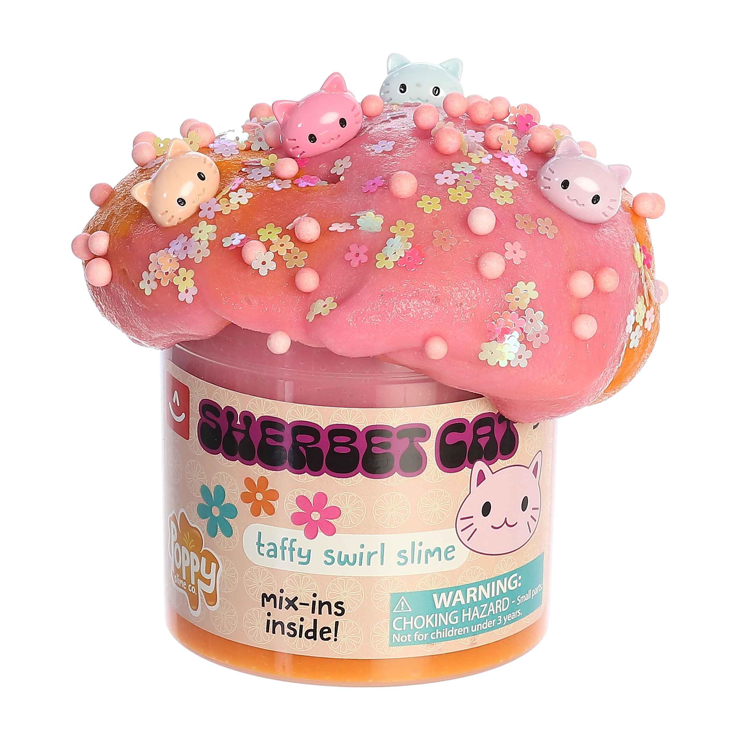 Amazon.com: Aurora® Toys Gooey Poppy Slime Co.™ Sherbet Cat Slime