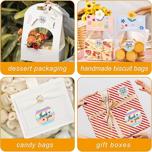 Miniatura 5 de Starboling - Calcomanías de agradecimiento, 500 unidades de 1.5 pulgadas con leyenda "Thank You for Supporting My Small Business", para suministros