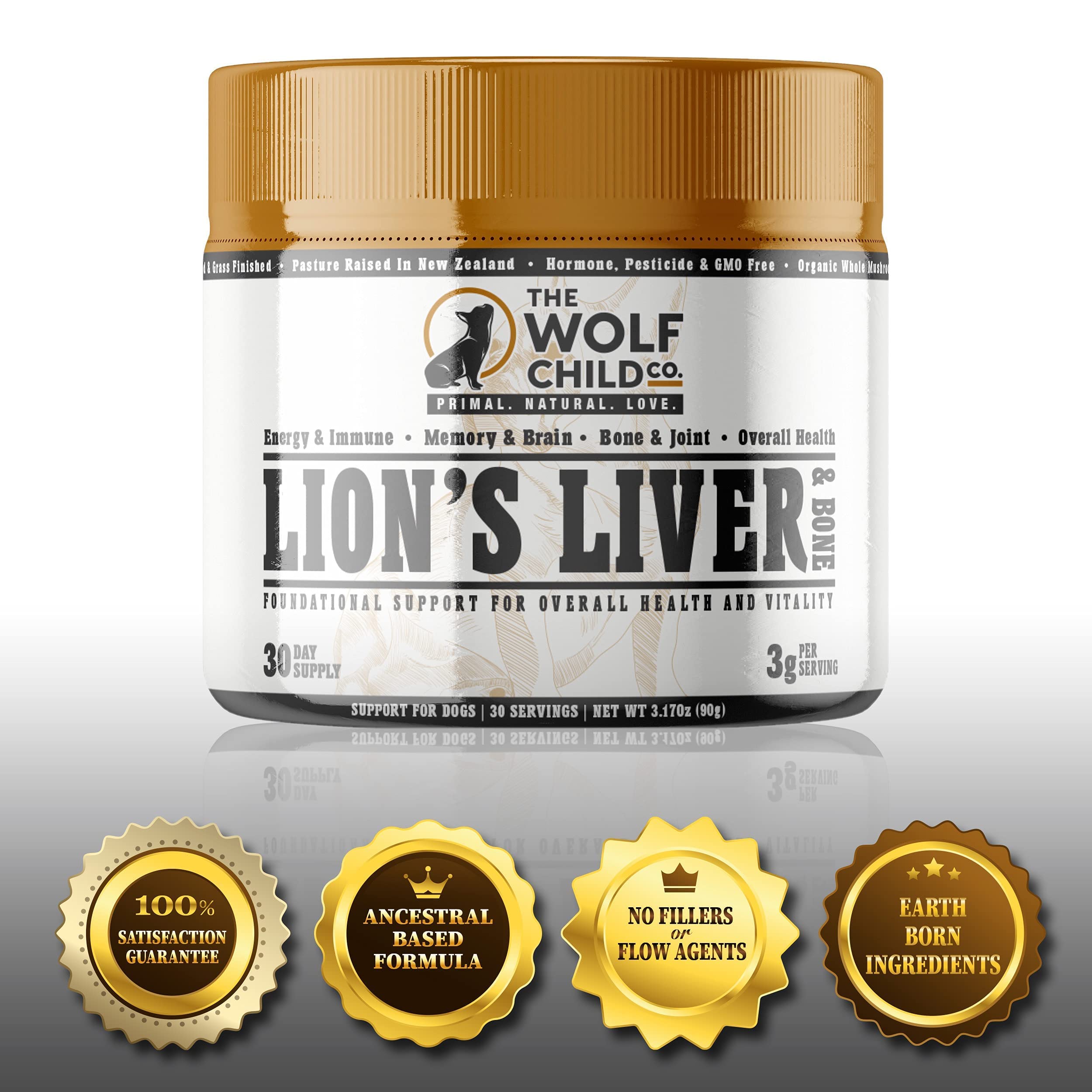 The Wolf Child Co. Lion’s Liver and Bone Multivitamin Food Supplement