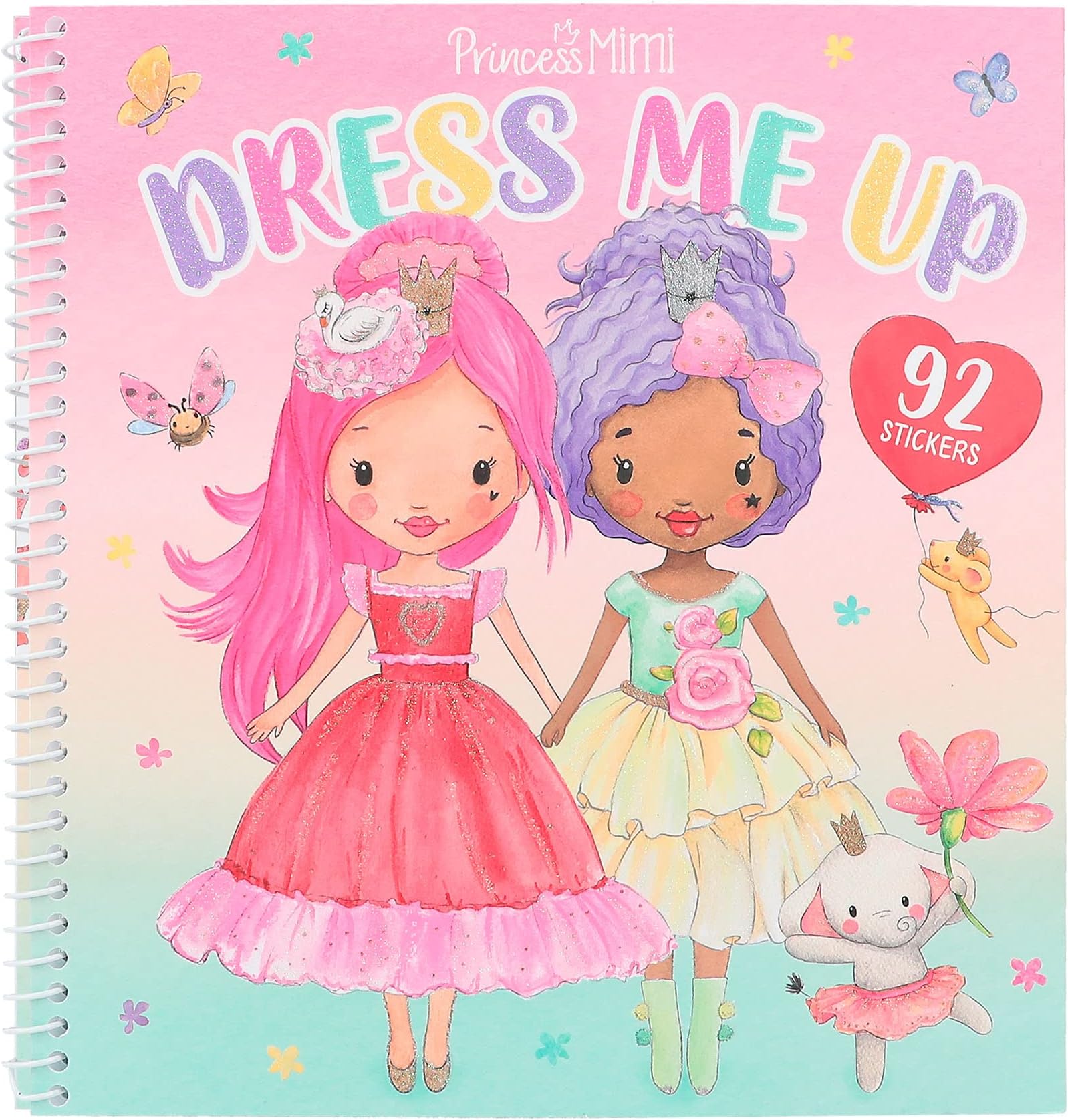 Depesche 12462 Princess Mimi Dress Me Up Book 24 Pages for Creating Chic Princess Outfits and 10 Sheets Many Royal Stickers
