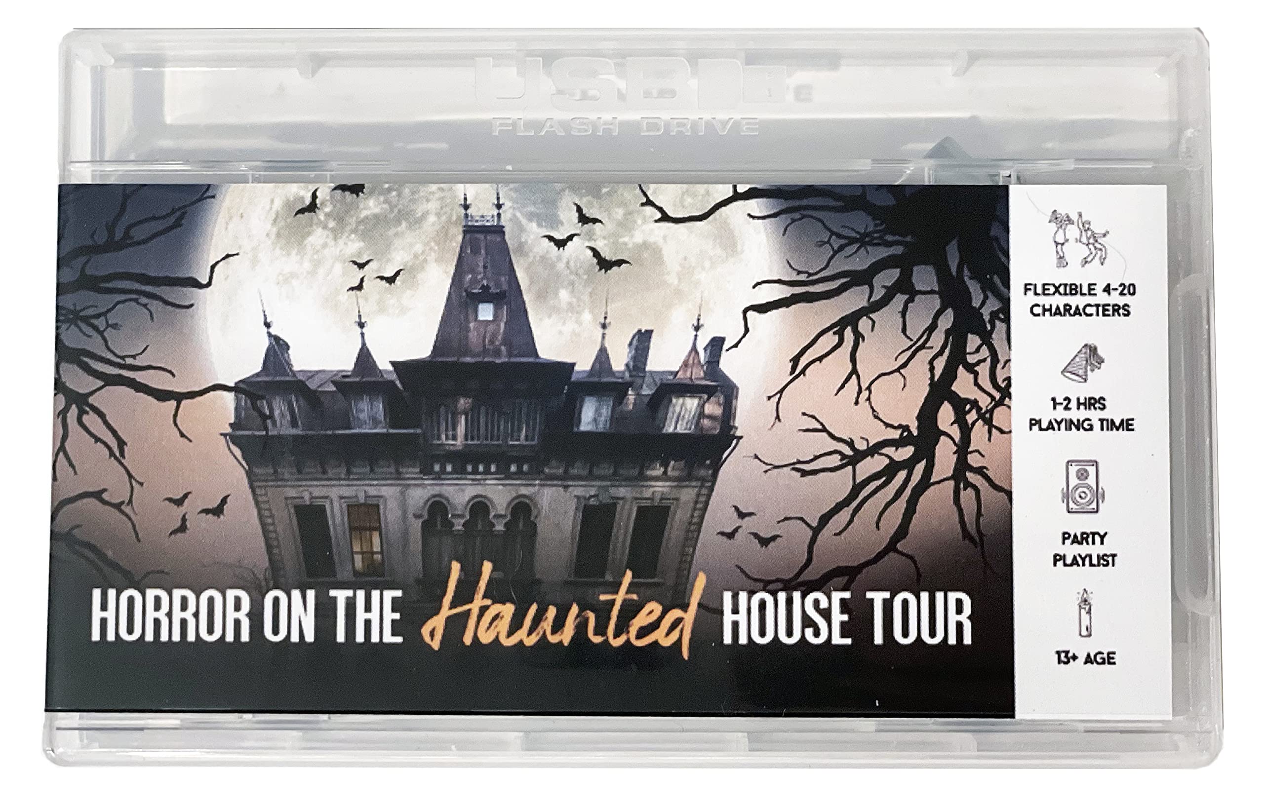 Buy Horror on The Haunted House Tour Murder Mystery Party Game for 3