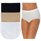 Company Women's Underwear Ultra Soft Scalloped Edge Seamless Hi Cut Brief Panties 3-Pack Multipack