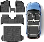 Floor Mats & Cargo Liner for 2020-2025 2026 Toyota Corolla Sedan (Not for Cross or Hatchback) Non-Slip - All Weather Floor Liner Custom Fit 1st & 2nd Row with Trunk Mat for Corolla Accessories Heavy
