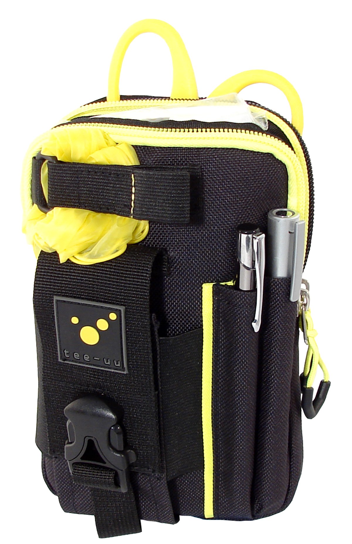 tee-uu ZIP Fondina 11,5 x 17 x 2cm (Nero)