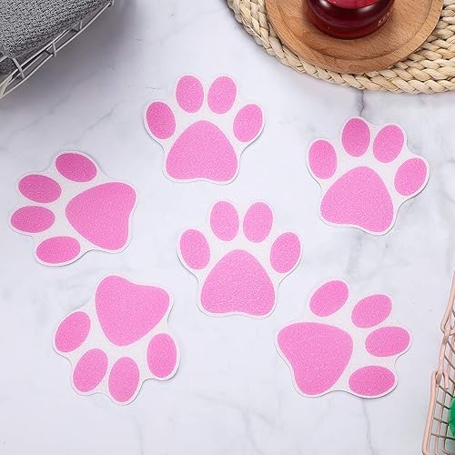 Vista 26 de Mudder 20 calcomanías antideslizantes para bañera, calcomanías antideslizantes para regadera, calcomanías adhesivas para patas, pisadas de tracción