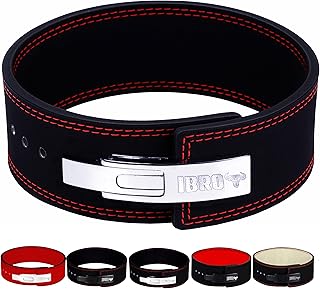 IBRO Powerlifting Lever Gym Belt – Power 10MM Extreme Heavy Duty Genuine Leather Belts - Squats Deadlifts Bodybuilding Wei... Price In India