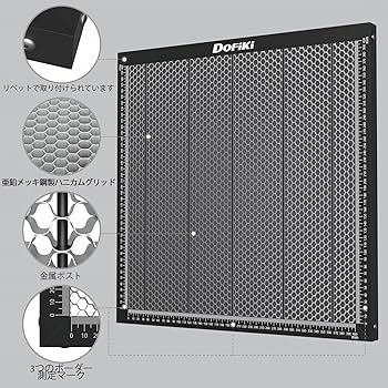 Amazon | Dofiki ハニカムパネル 40 x 40 cm レーザー ハニカム