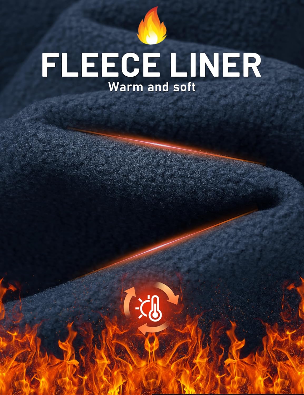 TACVASEN Men's Softshell Jacket Winter Fleece Waterproof Lightweight Warm Windbreaker Rain Coat Outdoor Hiking Ski Travel - Image 5