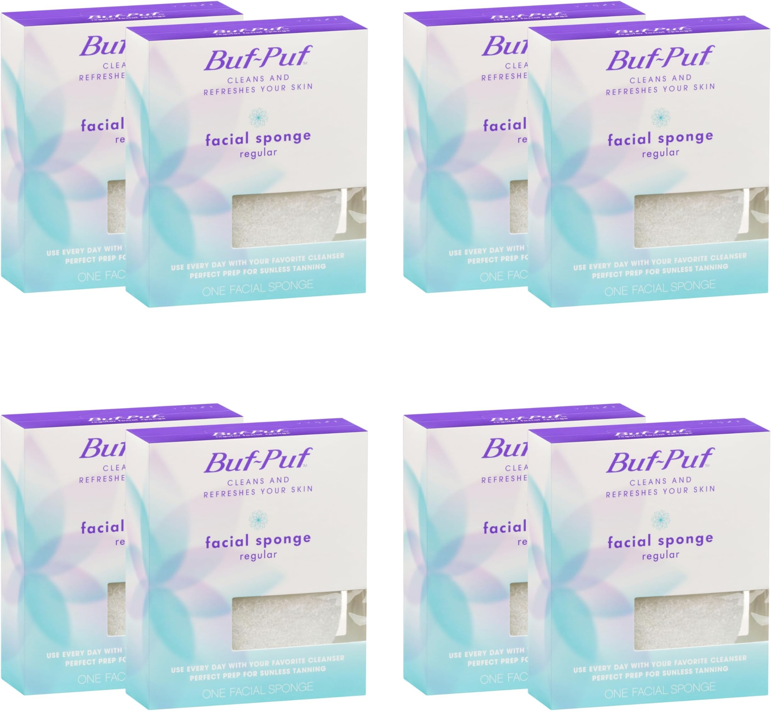Regular Facial Sponge 1 Each Pack Of 8