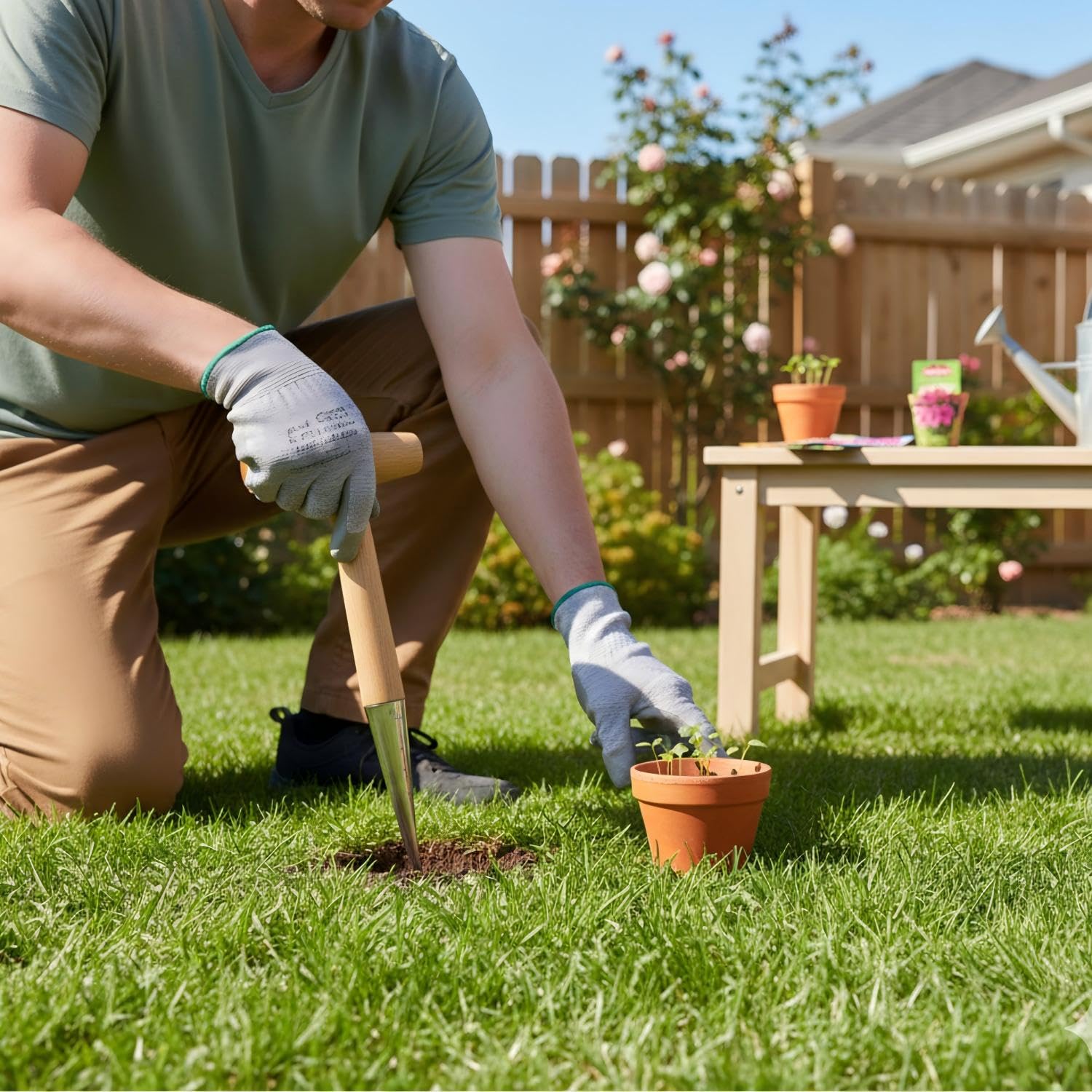 Garden Seed Dibber - Plant Bulbs Easily -2 Garden Seed Dibber - Plant Bulbs Easily -2