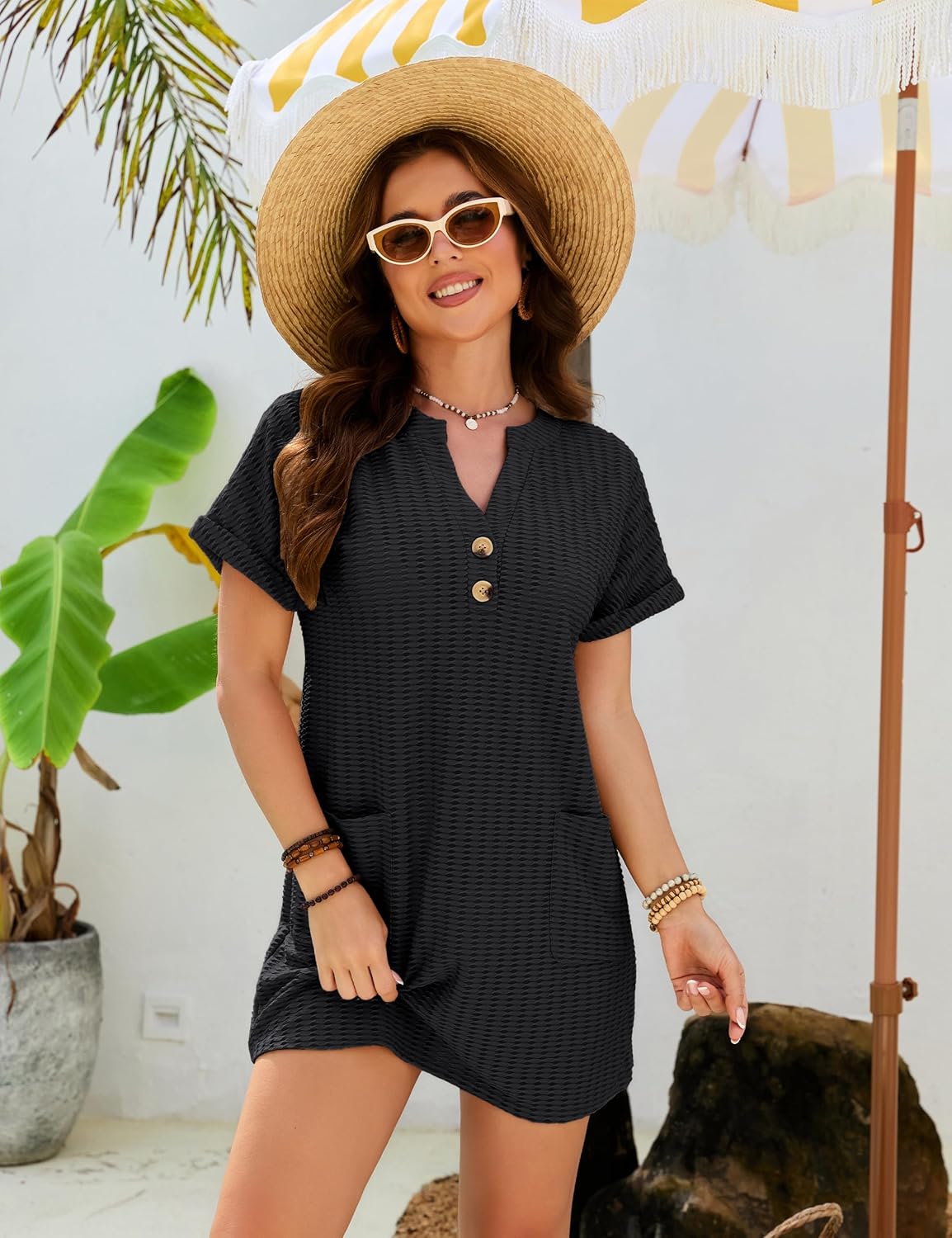 Blooming Jelly Womens Swimsuit Coverup Swimwear Beach Cover Ups Bikini Bathing Suit Cover Up Swim Suit Pool Coverups - Image 3