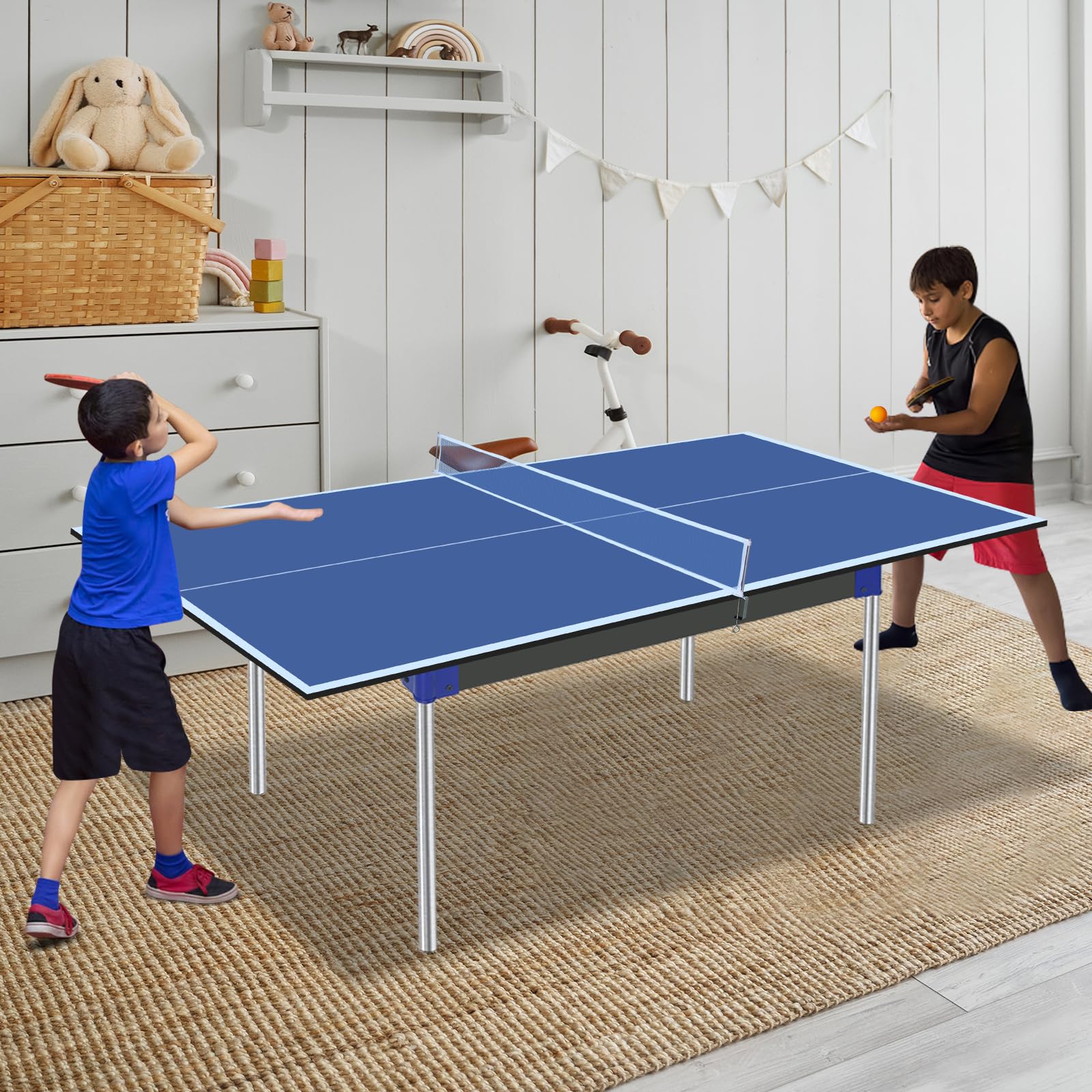 KL KLB Sport 6/7/8/ Mid-Size Ping Pong Conversion Top 9 ft Blue