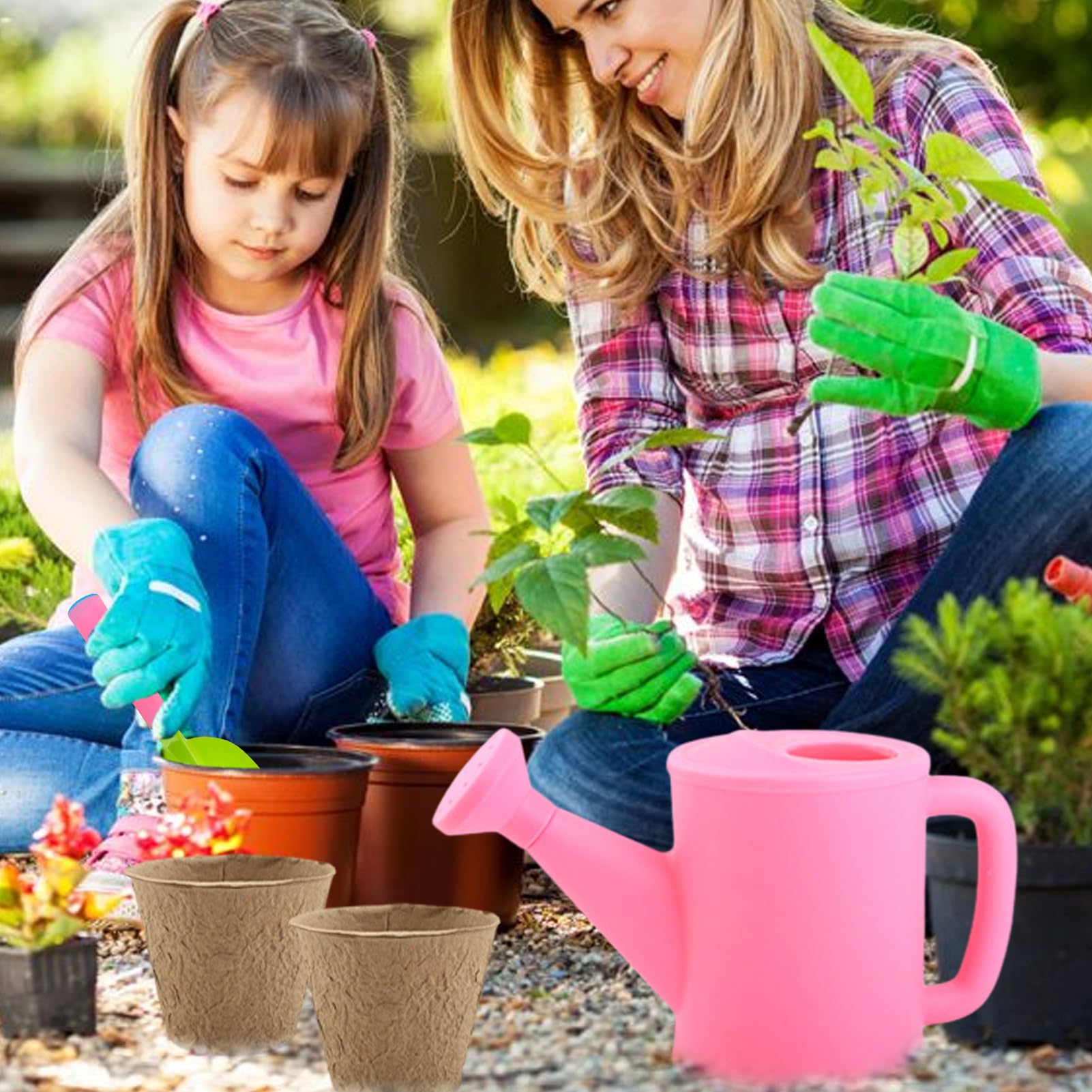 Outils Jardin pour Éducatifs STEM | Kit D'outils De Jardinage Avec Tablier Et Gants pour Extérieur Cour Pelouse Plage Anniversaire Pâques Garçons