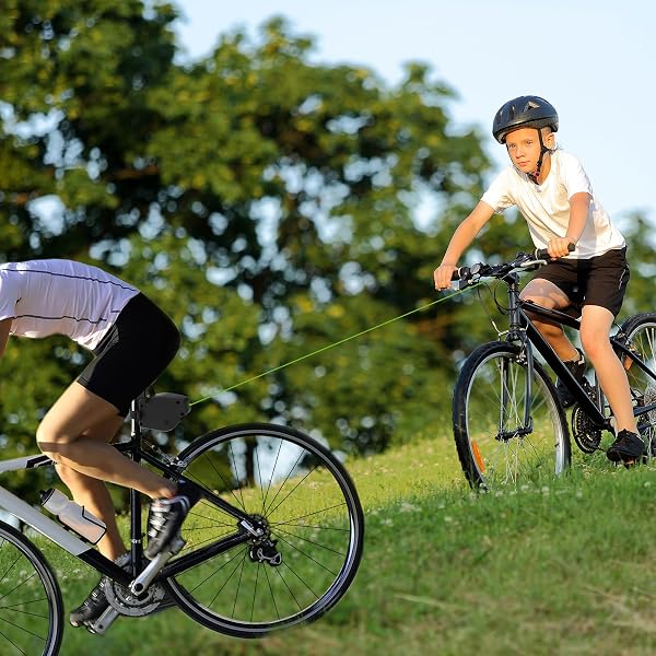 Tire de la Bicicleta Cuerda de Remolque retráctil para Bicicleta Barra de tracción Accesorios del Sistema de Remolque para Bicicleta de montaña, Bicicleta, Capacidad de Carga 90 kg - 4