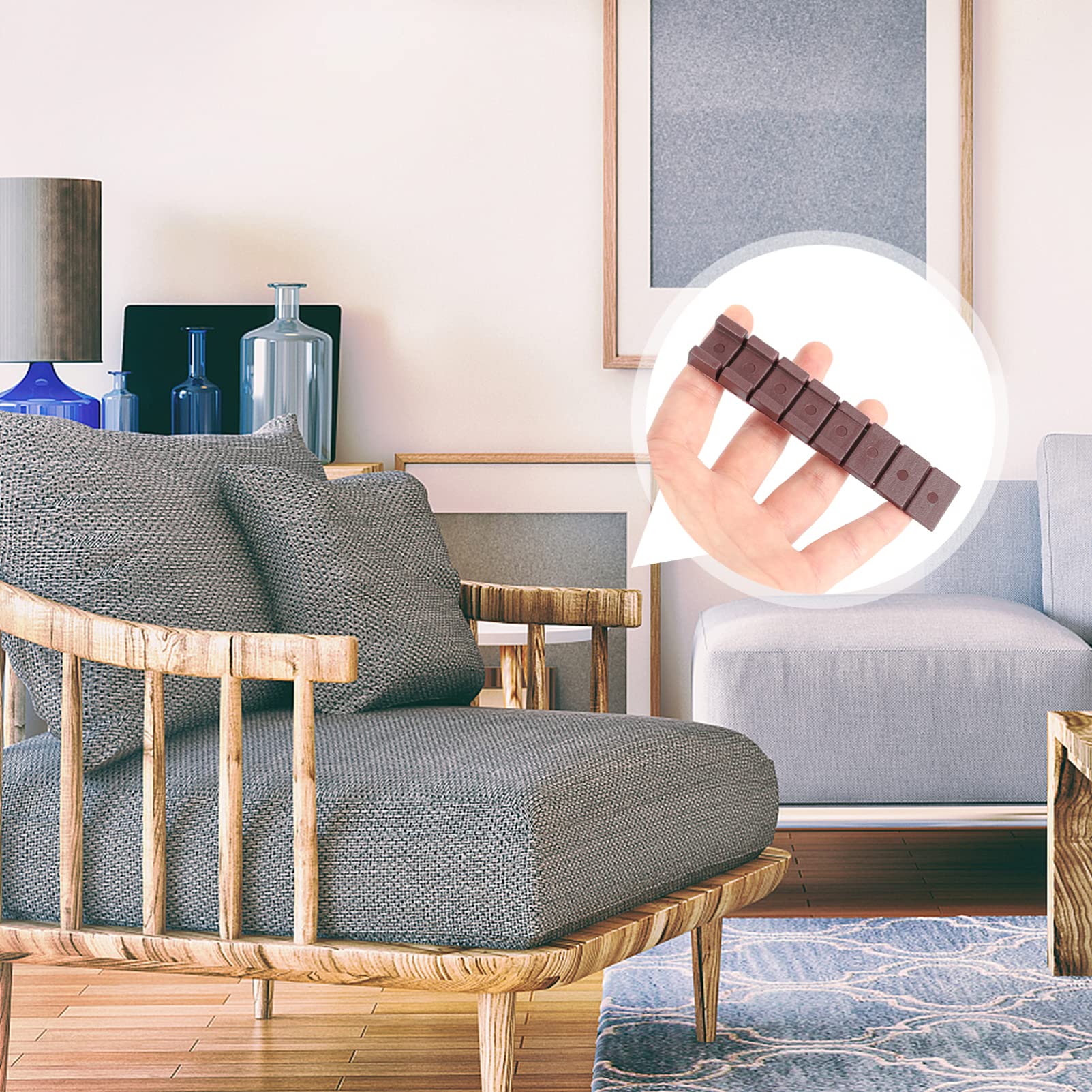 LALAFINA DIY Leveler Set 30pcs Home Improvement Shims for Toilet Furniture Sofa Ribbed Design for Stability