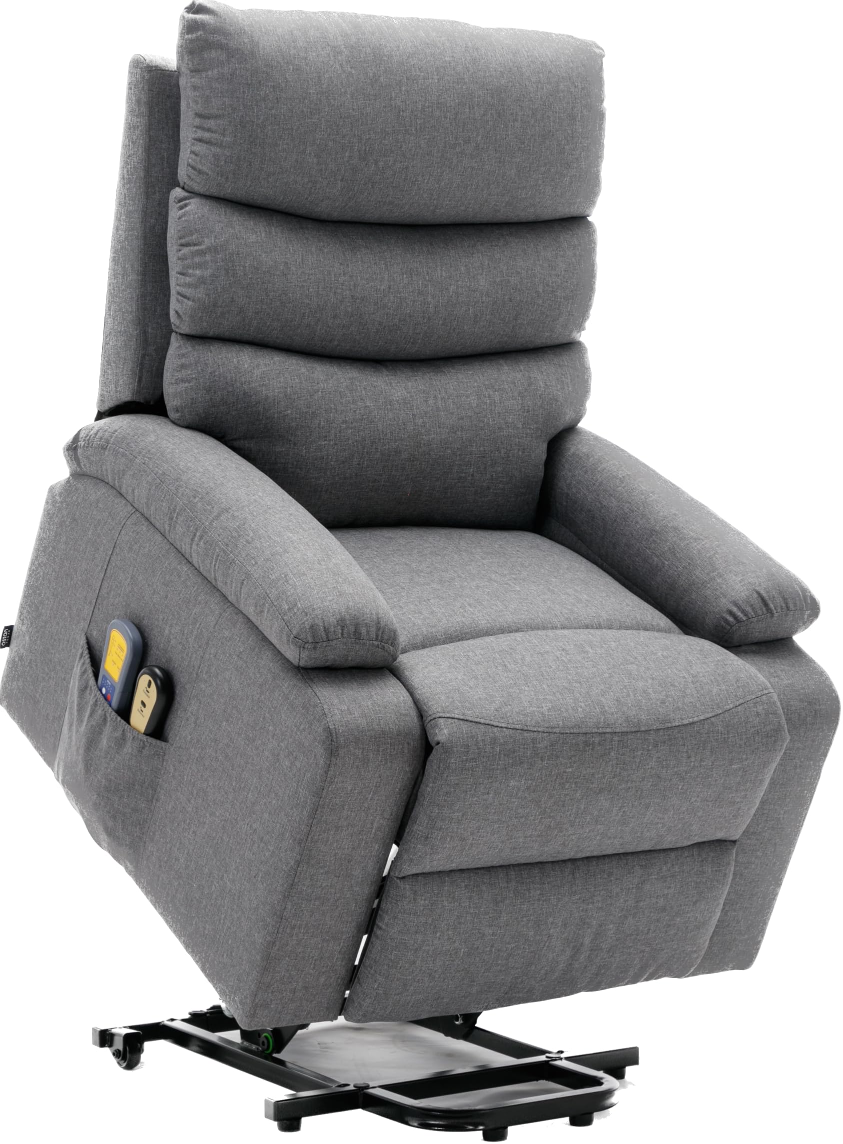 ASTAN HOGAR Poltrona Relax con Funzione Auto-Aiuto (Levanta Persone), Reclinazione Elettrica, Massaggio E Termoterapia, Modello Ceci AH-AR10520GR