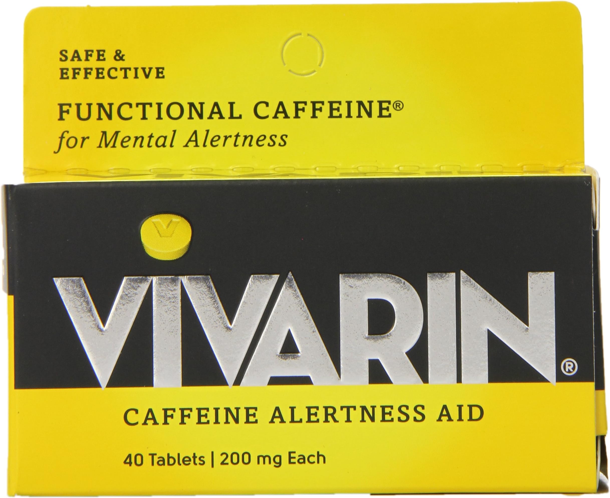 Vivarin Tablets Alertness Aid, 40 Count, 1 box