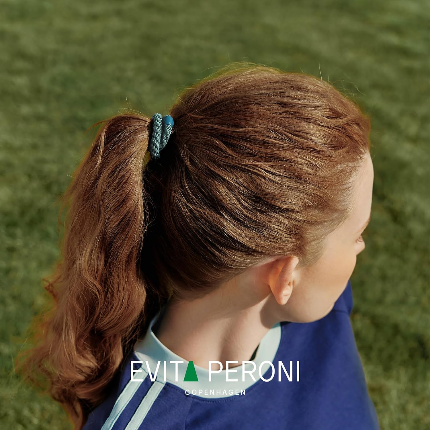 EVITA PERONI Hair Ties - 12 Pack No Damage Hair Elastics, Ponytail Holders for Thick Hair - Secure Hold for Yoga, Gym, Workout - Ideal for Women's Day Gifts - Library Green