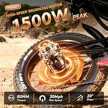 2500W/2000W/1500W Electric Bike for Adults & Teens, Fast eBike with 52V 25Ah/48V 20Ah/15Ah Battery (UL2271 & UL2849), 90-75 Miles Range, Full Suspension, All Terrain Fat Tire E Bike for 5'2-6'8 Men