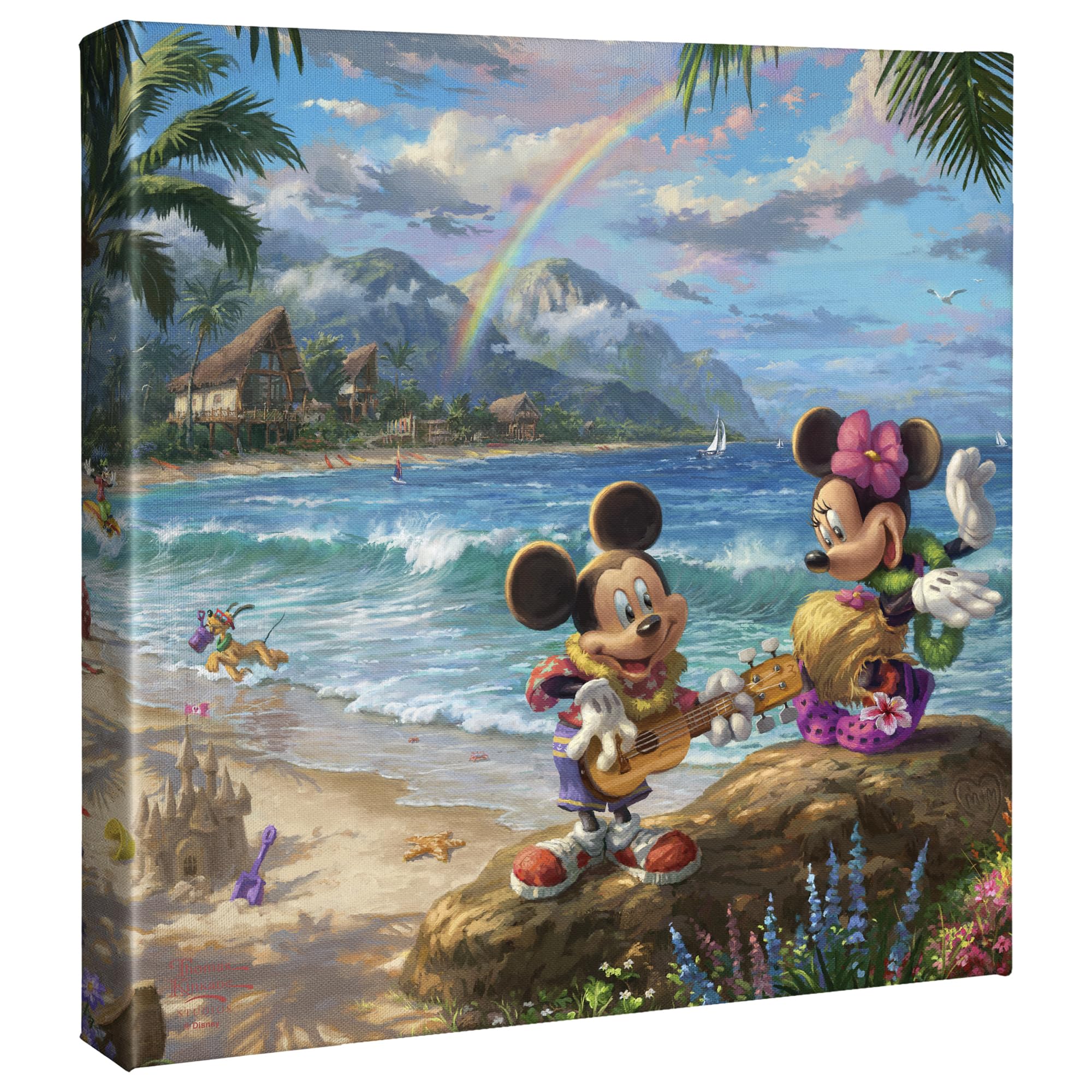 Amazon.com: Thomas Kinkade Mickey and Minnie in Hawaii 14