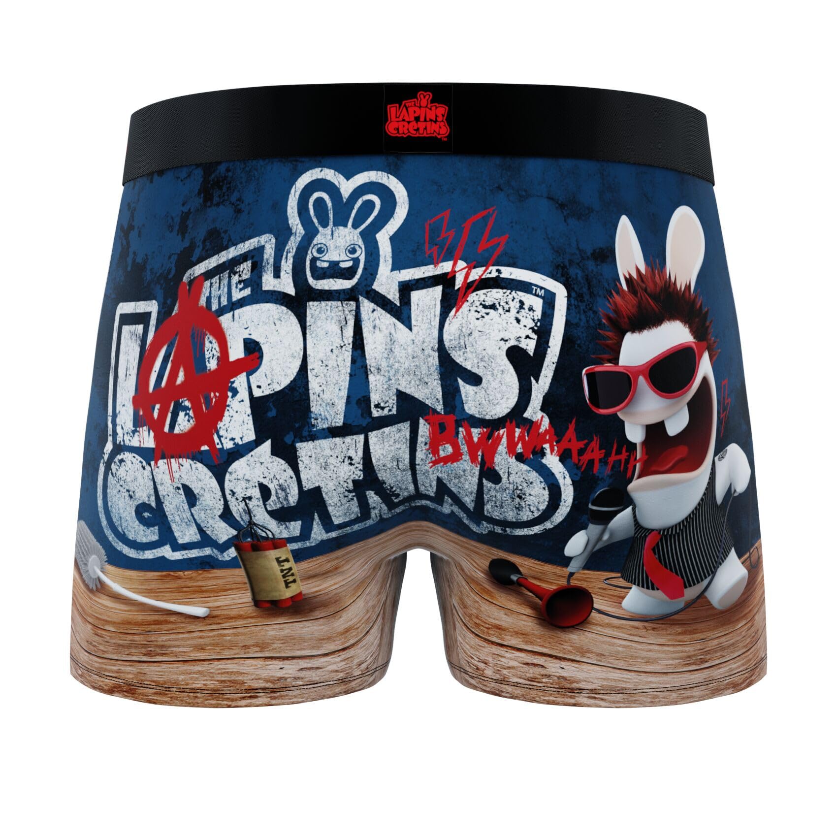 Freegun Boxer Homme Lapins Crétins, Caleçon Homme (Lot de 4)