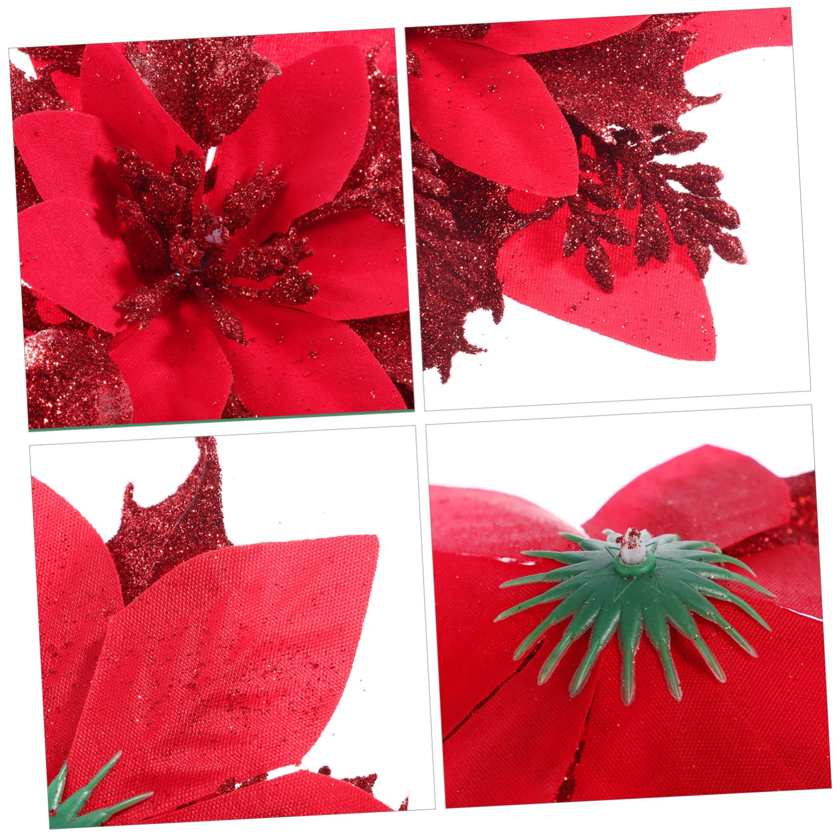 Amazon｜EXCEART クリスマスツリー飾り 人工花 造花 クリスマス花