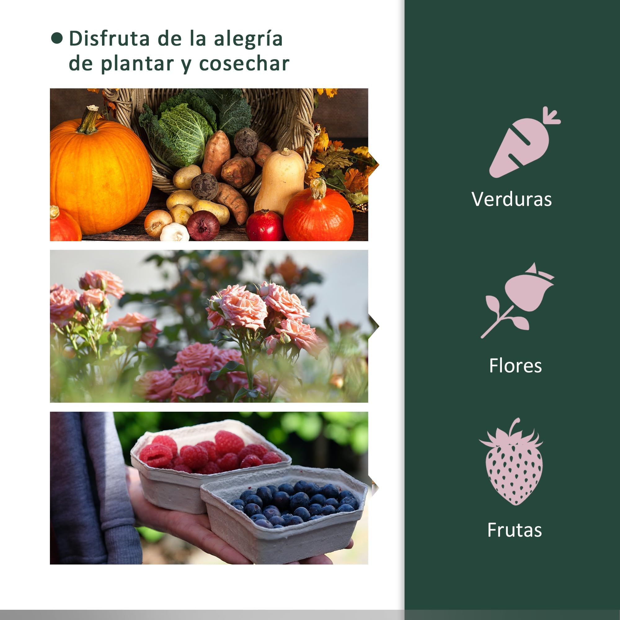 Outsunny Invernadero de Exterior 200x100x80 cm Invernadero de Jardín Tipo Túnel con Marco de Acero y Cubierta de PE 140g/㎡ para Cultivo de Plantas Tomates Verde
