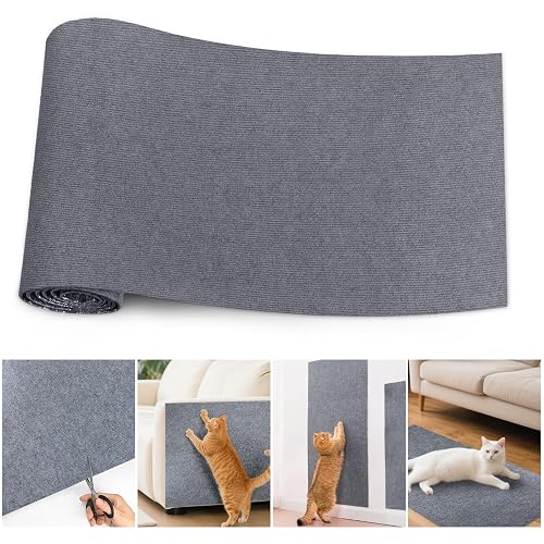 Alfombra Rascador para Gatos Autoadhesiva, Protector Sofa Gatos Arañazo, Tapete Rascador DIY para Gatos