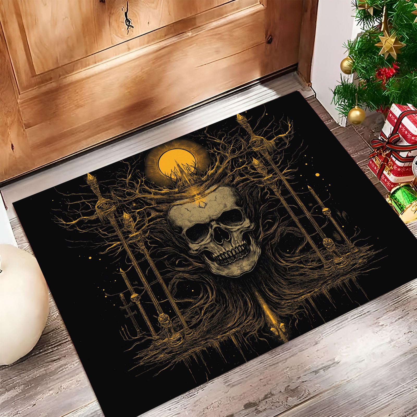 Tapis de porte 60x90cm ciel étoilé gothique pour sublimer l'ambiance de votre hall d'entrée