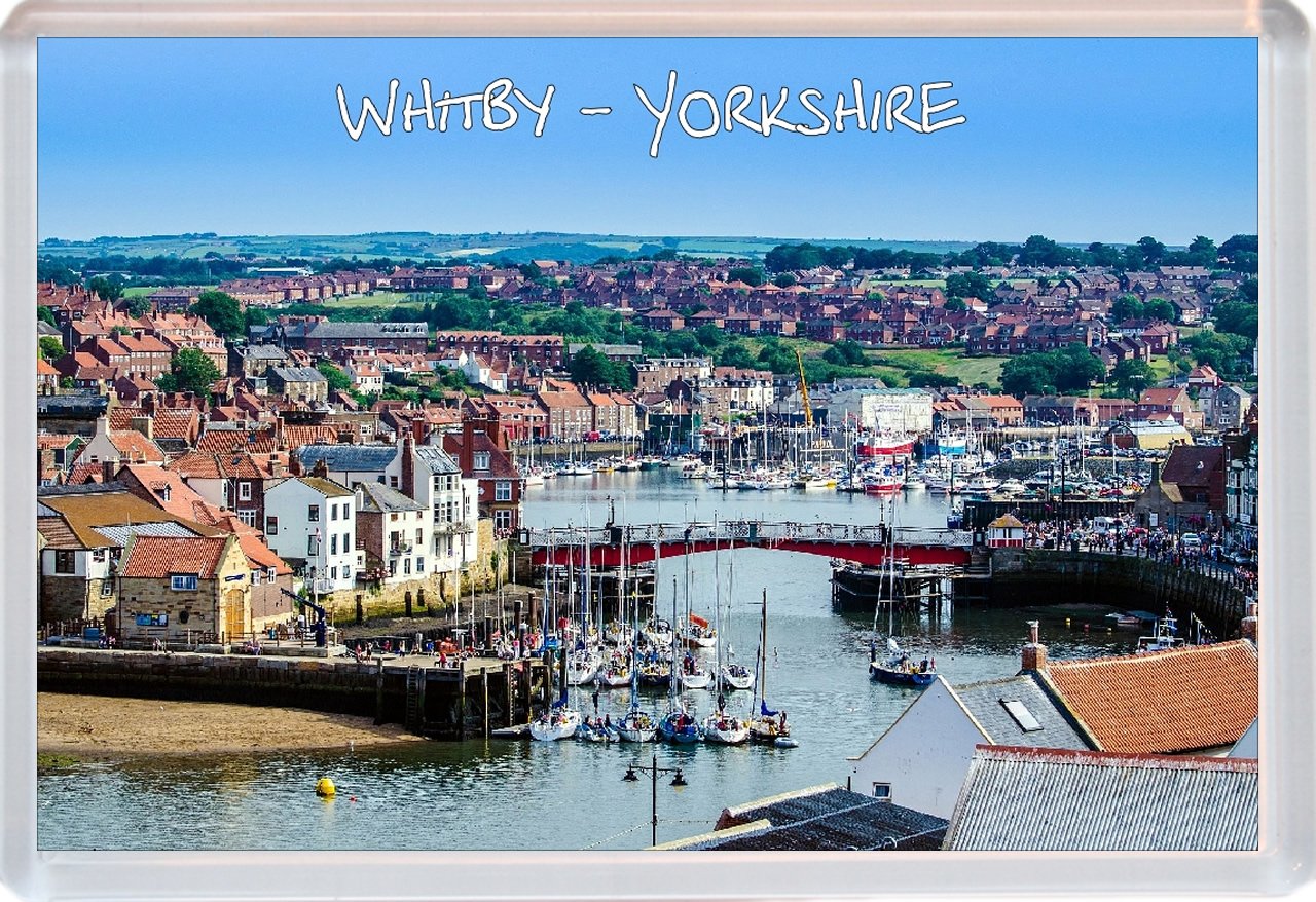 Baked Bean Store Multicolor Whitby - North Yorkshire - Jumbo Fridge Magnet Id750