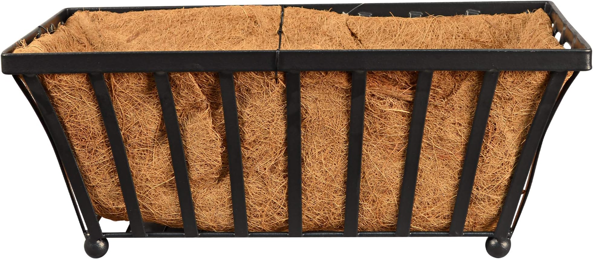 CB49 Solstice Series Rectangle Planter 22", Black