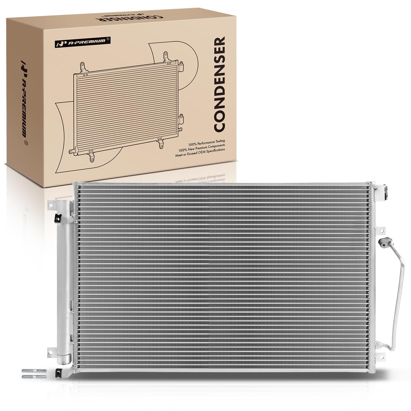 A-Premium Air Conditioning Condenser Compatible with Subaru | for Subaru B9 Tribeca 2006-2007 3.0L, Tribeca 2008-2014 3.6L AC Condenser, Replace#