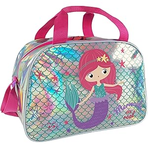 Borsone Palestra Bambina HTgroce - Borsa Duffel Rosa Con Scomparto Scarpe E Tracolla - Foto 10