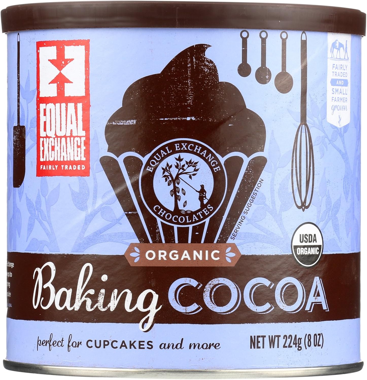 Equal Exchange Baking Cocoa Organic 8 Ounces (Case of 6)