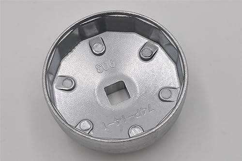 Miniatura 4 de Valman Llave de filtro de aceite de 14 flautas de 2.913 in Herramienta de extracción de aluminio para Benz, para, para Sprinter, para, para, para y