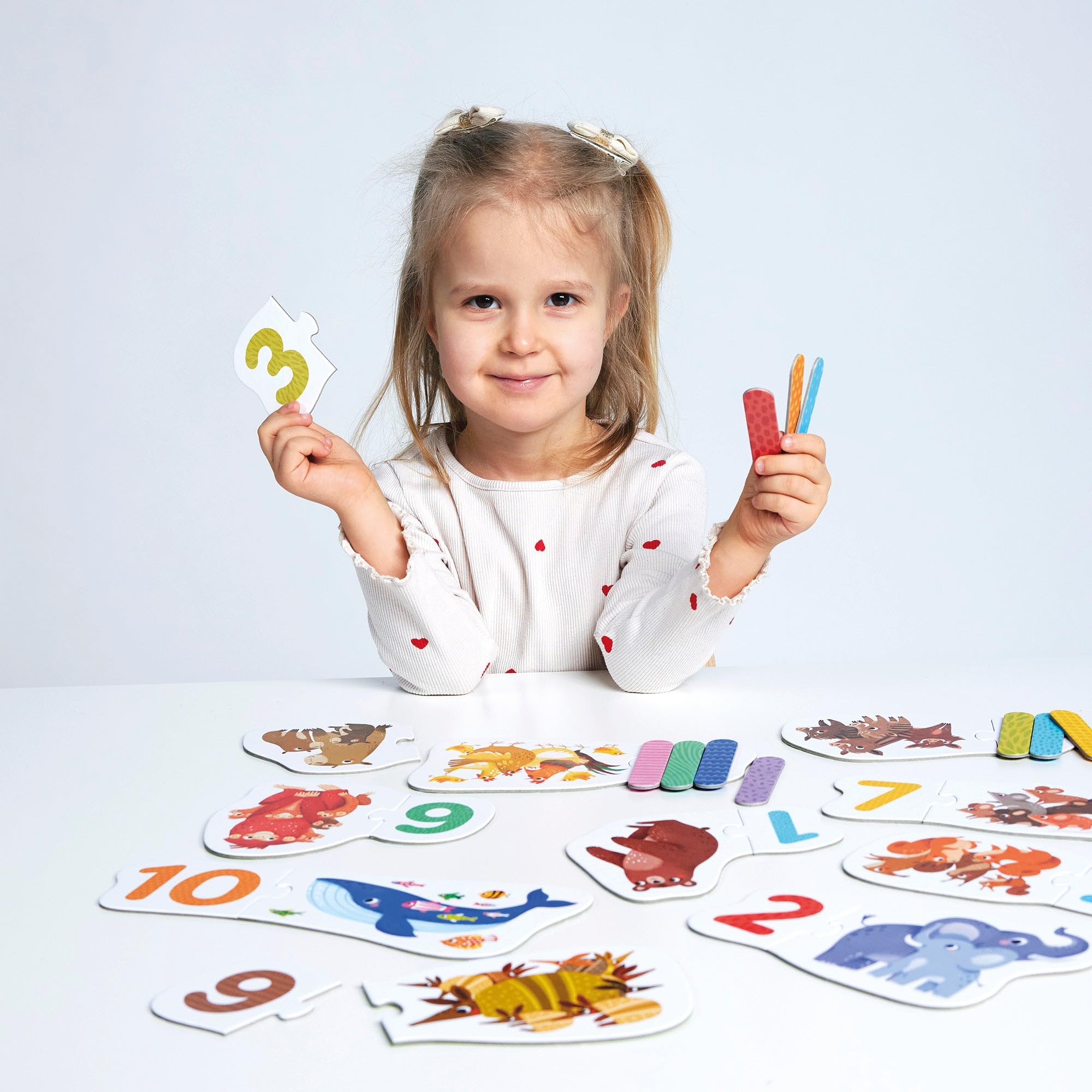 Banana Panda Puzzle educativo con numeri e animali, 20 pezzi per bambini