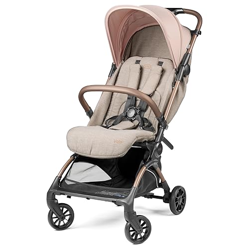 Peg Perego Volo, Silla de paseo ultra ligera de viaje compatible con equipaje de mano, características ajustables y asiento reclinable - Diseñada