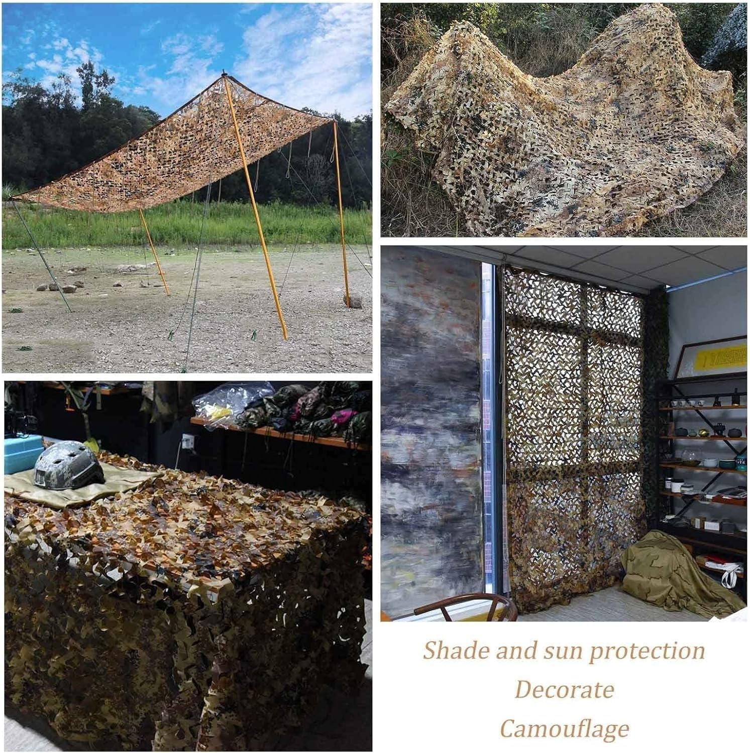 Tarnnetz Desert Digital 4x10m Jalousien Dual Mesh 4x6m 3x4m 5x8m 9x10m 5x5m Sonnenschutz Camouflage Netz, Sichtschutz Army Net für Outdoor Camping Jagd Fotografie Garten Dekoration Autoverdeckung