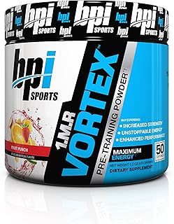BPI Sports 1.M.R Vortex Pre Workout Powder, Non Habit Forming, Sustained Energy & Nitric Oxide Booster, Fruit Punch, 5.3 Ounce - coolthings.us