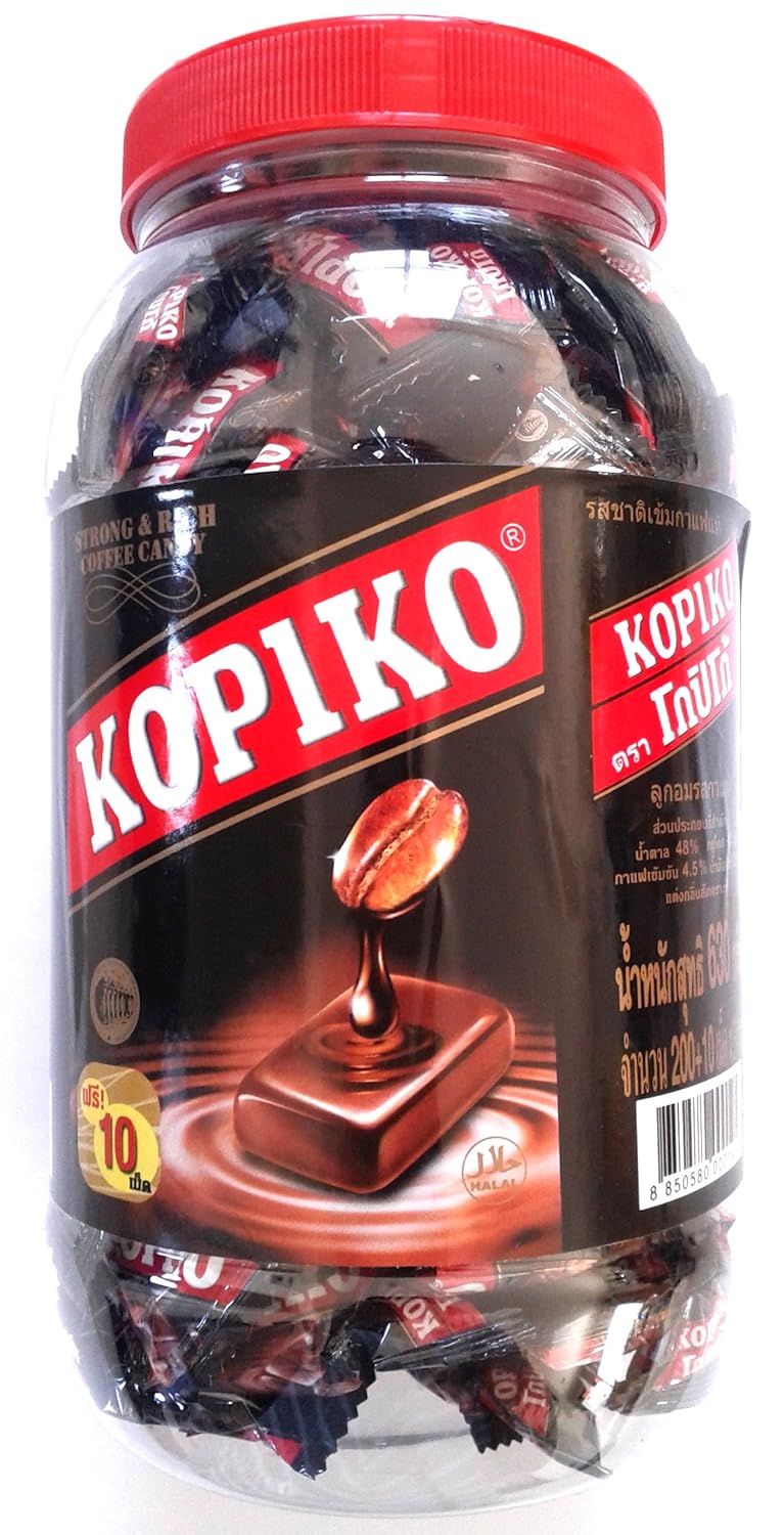1 Jar Bulk Kopiko Coffee Candy 210 pcs 630 Grams