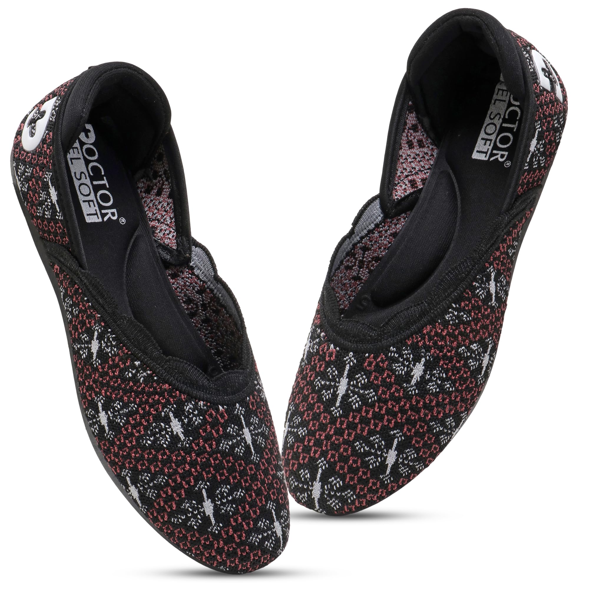 Women Knitted Bellies Shoes | Lightweight Slip-On Flats for Women | Soft Cushioned Breathable Casual Walking Shoes | Everyday Wear Comfortable Footwear-picture-28