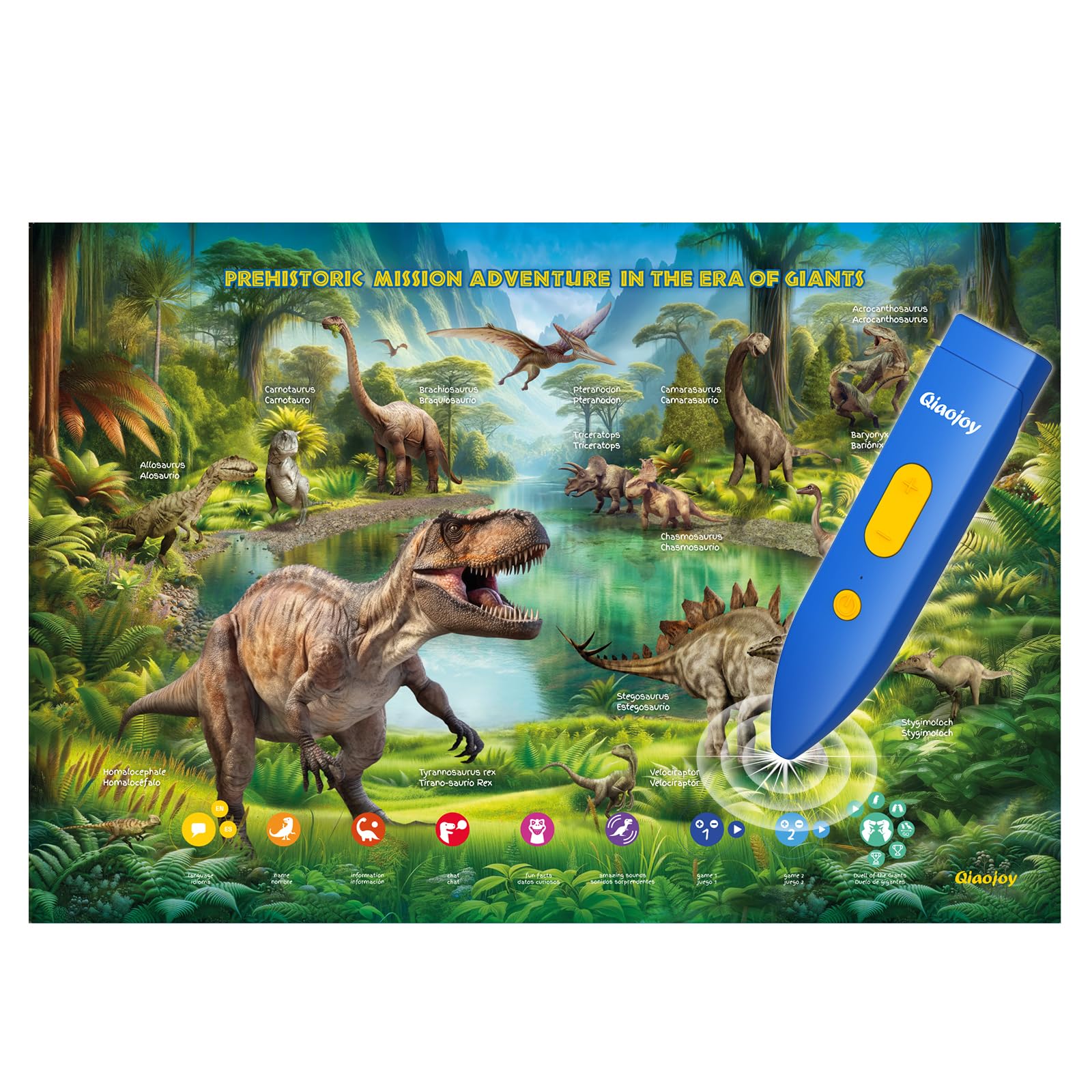 Interactive Dinosaur Poster - Talking Dino Toy -1