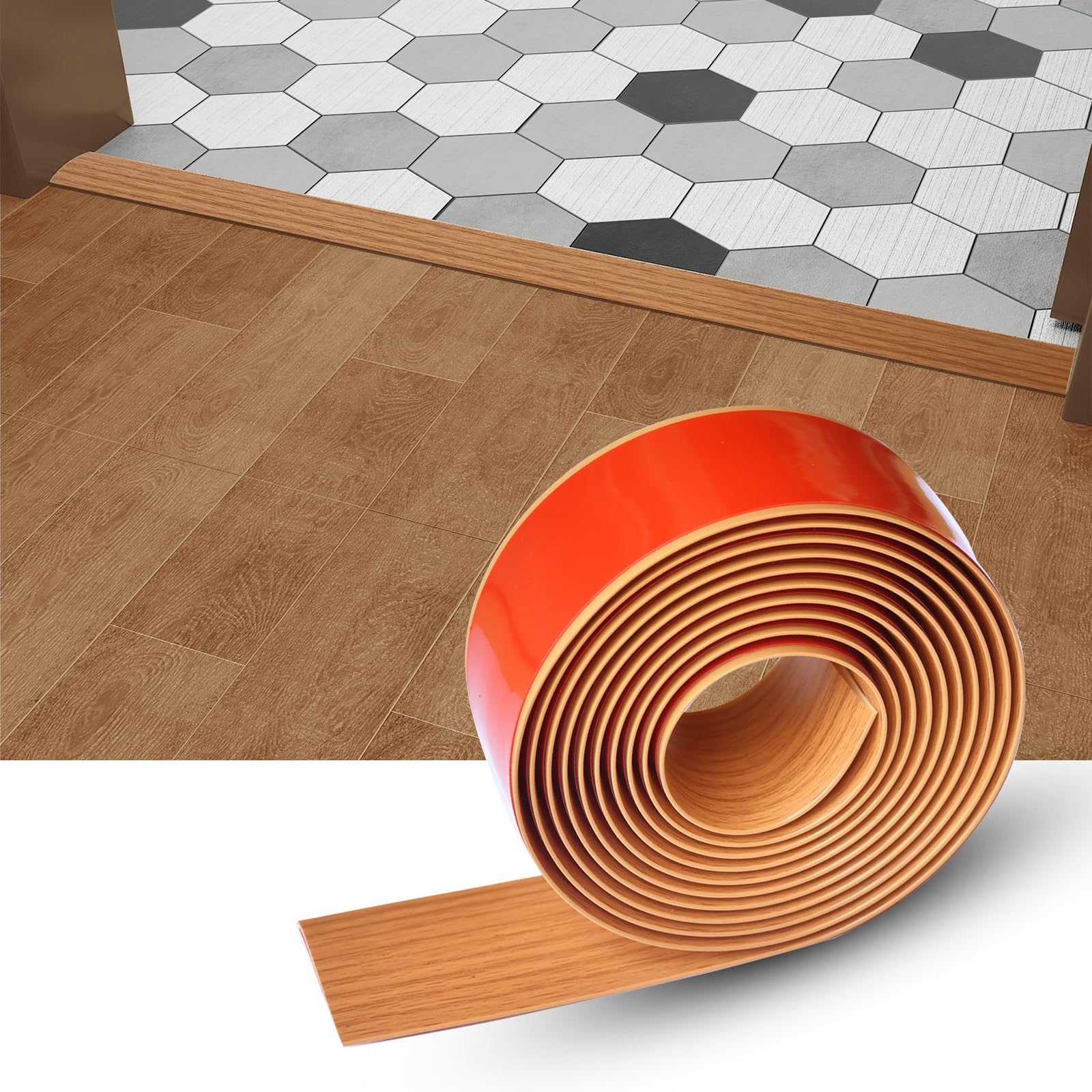 Snapklik.com : Floor/Door Flat Transition Strip & Self Adhesive Floor ...
