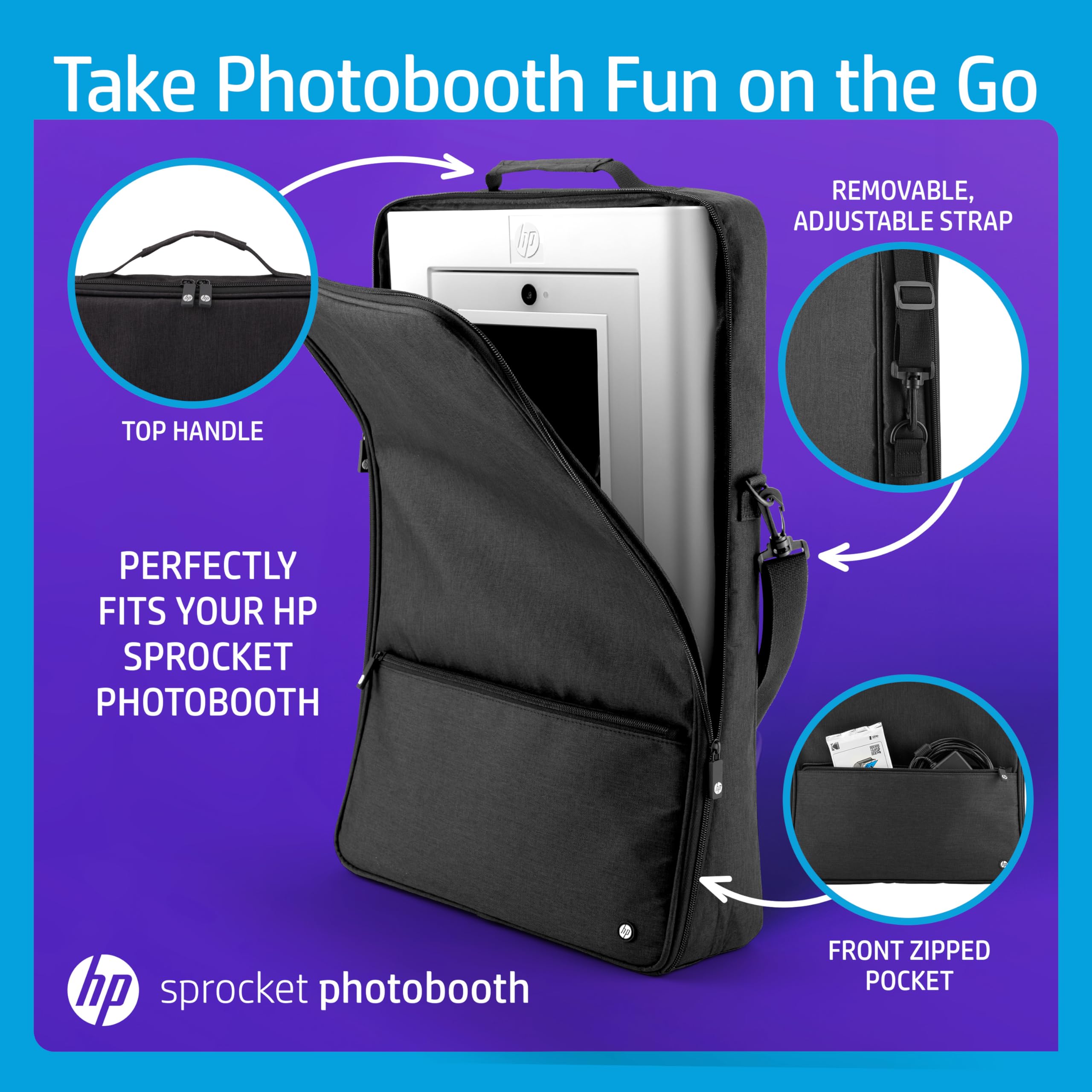 HP Sprocket Photobooth Schermbeschermer - 9H Hoge Transparantie, Krasbestendige Schermbeschermer Exclusief voor Gebruik met HP Sprocket Photobooth