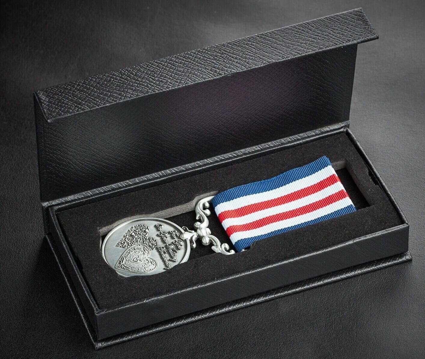 The Commemorative Coin Company ON YOUR 30th Pearl Wedding Anniversary Medal in Presentation Case. Long/Distinguished Service and Bravery in the Field. Gift/Present Husband/Wife Silver