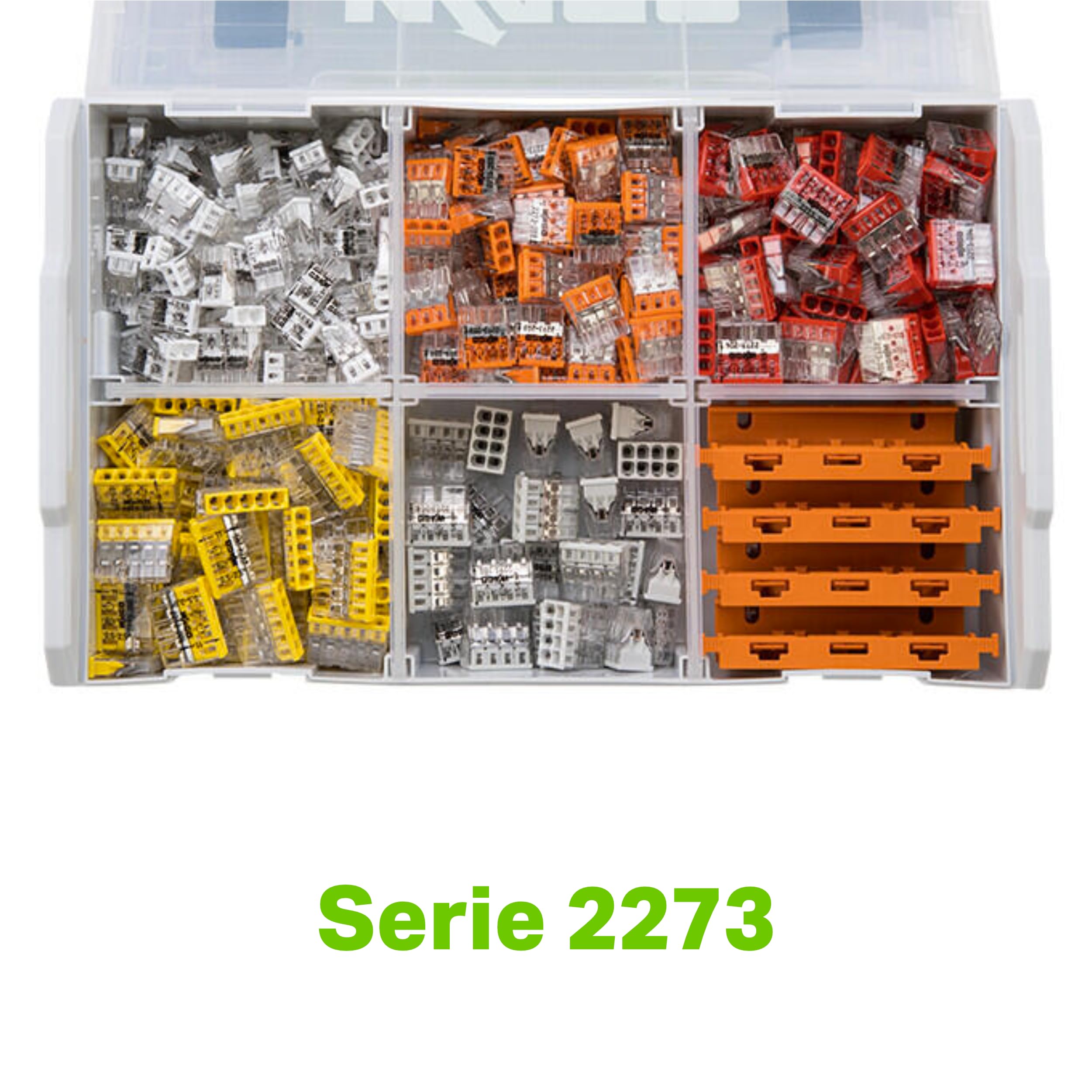 WAGO Verbindungsklemmen-Set 887-953 404-teilig Serie 2273 L-BOXX Mini
