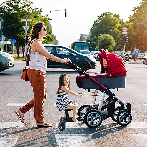 Miniatura 6 de Tablero universal para cochecito 2 en 1 con tablero de pie desmontable para asiento tablero deslizante para cochecito de jinete adecuado para la